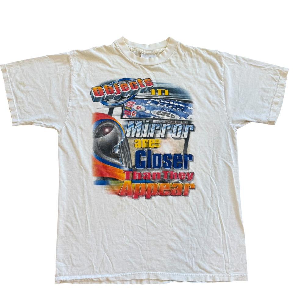 Vintage 1999 Dale Jarrett 88 NASCAR T-Shirt Chase Authentics White XL USA Made